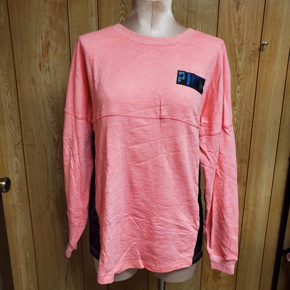 VS PINK Long Sleeve Oversized Crewneck
